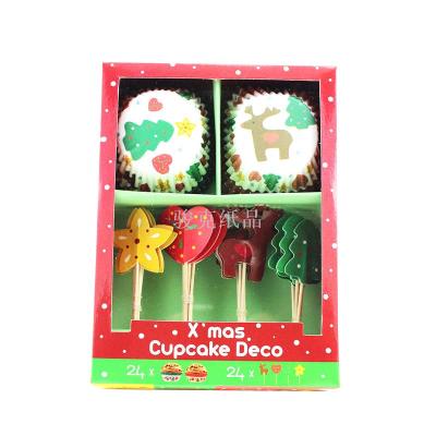 You can customize the cupcake set with the Christmas series cupcakes