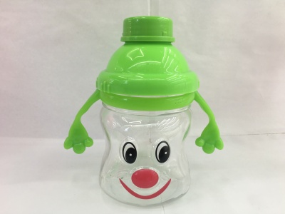 Five-in-one clown clown style cartoon printed baby water cup with handle children's water cup