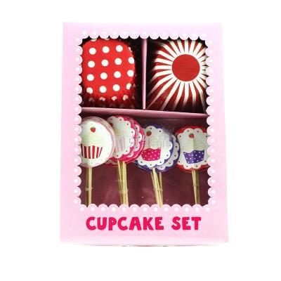 The red bottom white spot cupcake cupcake cake cup-set party can customize the cake cup set