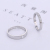 A couple of Japanese and Korean hipsters simple wedding ring simulation diamond ring birthday gift to his girlfriend