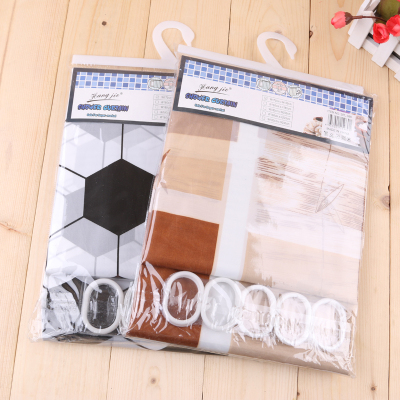 Hangjie daily use of the new waterproof shower curtain with a simple shower curtain.