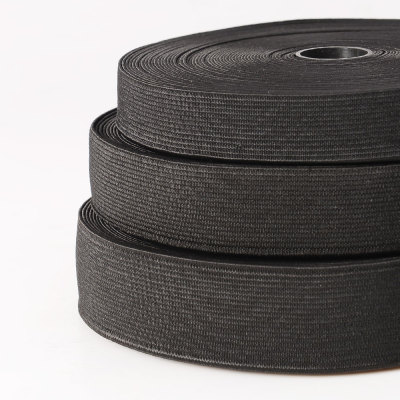 Factory for Black Woven Elastic Webbing Bands for Sewing