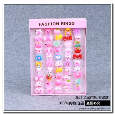 Manufacturers sell cute cartoon girl gifts princess ring jewelry