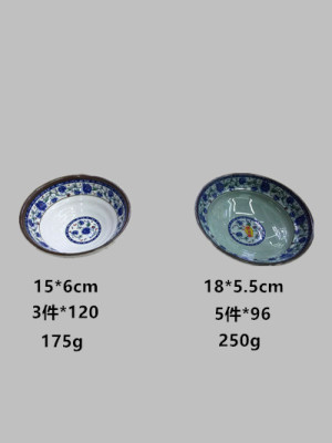 Blue and white porcelain bowl imitation of a large number of ceramic bowl stock processing