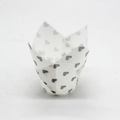White - bottom love flame cup cake cup party can customize the eco-friendly cupcake goblet of fire
