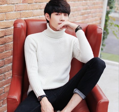 Men's sweater han edition small and fresh men's pullover sweater