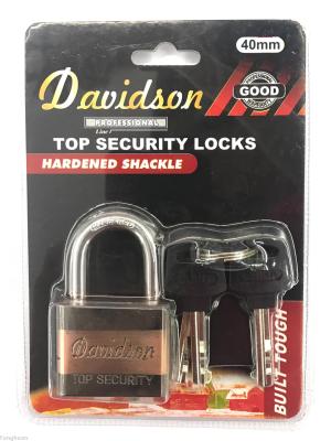 Double-color square leaf lock Davidson padlock.