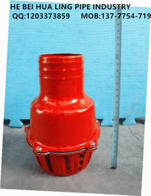 Manufacturers sell porcelain red halter agricultural pump filter valve suction filter bottom valve