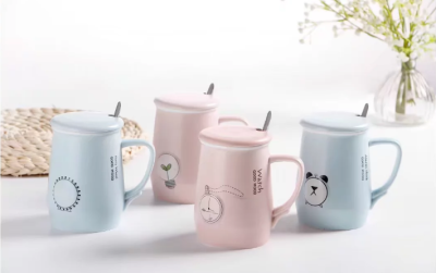 simple ceramics mug ,good morning cup..
