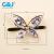 Butterfly metal crystal zircon clasps the lucky star pin box bag bag lady's shoe decoration buckle