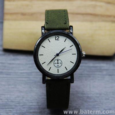 The new style small and fresh school is the style of simple and simple flannelette watch