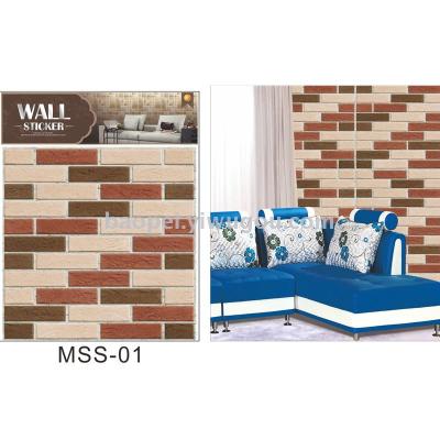 3D decorative wall plaster anti - collision plaster to imitate brick wall stickers