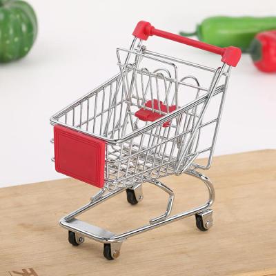 Creative mini multi-function supermarket trolley cart is used to collect cars