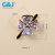 Diamond-encrusted and decorated four-leaf clover c-buckle diy hairpin material electroplated high grade zircon