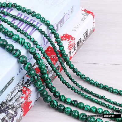 Malachite beads semi-finished products of beads and semi-finished products of DIY jewelry accessories