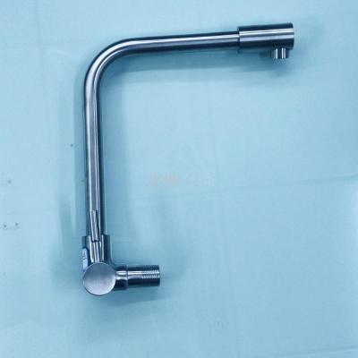 Foreign trade export stainless steel wire drawing single cold faucet dish cross - water Angle tap