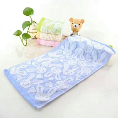 Export cheap children's towel no yarn cloth cartoon animal jacquard supermarket promotional towel children towel