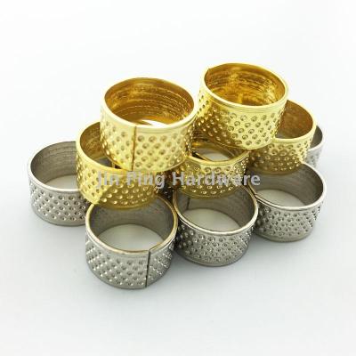 Factory direct sale of heavy gold and silver sewing thimble needle hand stitching pin box matching