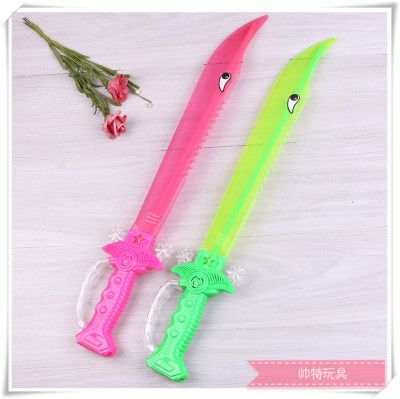 Plastic fluorescent stick swords Plastic children decorative props toy swords