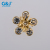 Set drill drop oil flower copper bottom hole hand sewing drop oil flower color can be customized clothing accessories