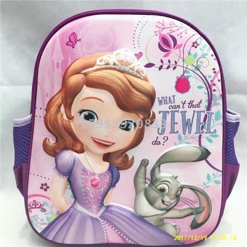 factory direct sales schoolbag backpack cartoon bag backpack 3d bag children‘s bags school bag gift bag trolley bag