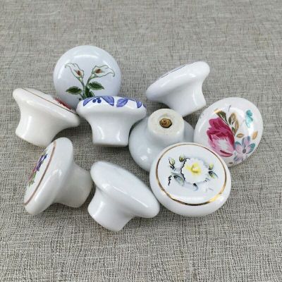 Ceramic handle, exquisite and luxurious, rural wind pull.