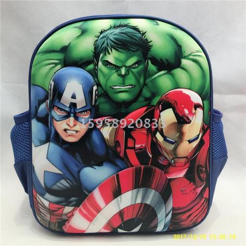 factory direct schoolbag backpack cartoon bag backpack 3d bag children bag student bag gift bag trolley bag