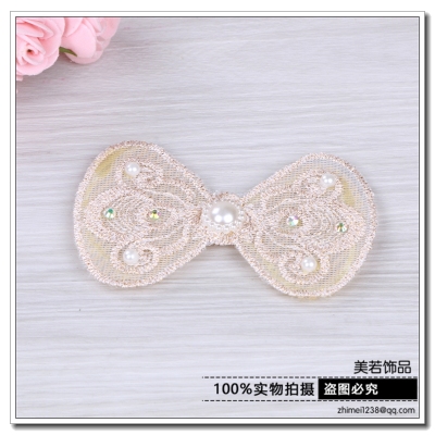 Manufacturers direct lace post bangs paste magic paste eight-character bow tie bangs paste
