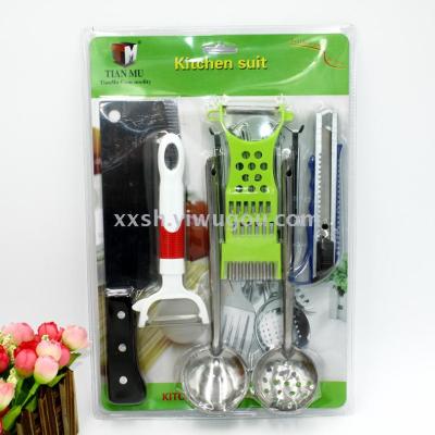 TM kitchen knife knife 6 - piece kitchen combined tools set 9.9 yuan store supply