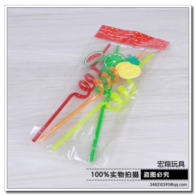 Personal plastic arts cartoon straw cold straw drink tube disposable straw