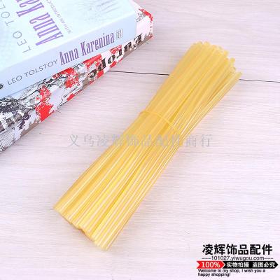 0.7 * 26cm Fine Glue Stick, Yellow High Adhesive Hot-Melt Adhesive Strip Hot Melt Glue Stick Glue Stick Adhesive Strip