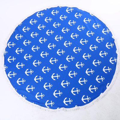 Manufacturer direct sale of super fine fiber circular beach towel bath mat foreign trade.