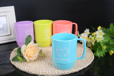 Creative and versatile fashion cartoon print mouth wash cup and plastic cup