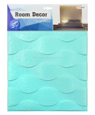 3D living room   TV background self-adhesive wall stickers