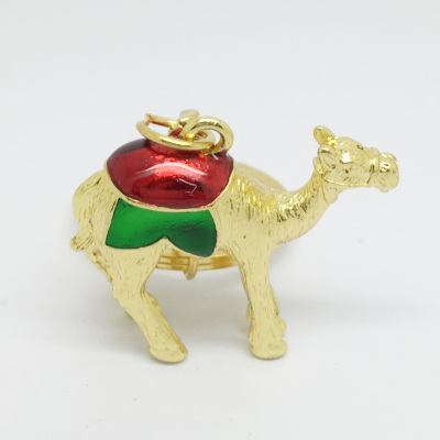 Three-dimensional golden camel key chain travel souvenir yiwu factory gift customization