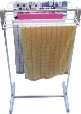 Multi - functional floor - folding stainless steel clotheshorse clotheshorse can be version to air drying mini clotheshorse