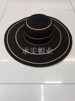 Hat summer sun block Korean version folding large Hat sun beach Hat sun visor Hat beach holiday straw Hat