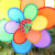 Double round leaf fashionable windmill kindergarten decoration decoration decoration windmill shooting props