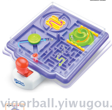 Puzzle game maze 4-1 new and unusual creative hand - handle marbles in the maze of children's board games