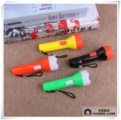 Led flashlight mini creative boutique flashlight cartoon plastic flashlight