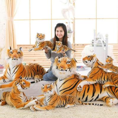 Simulation of 3 d tiger doll prone position plush toys