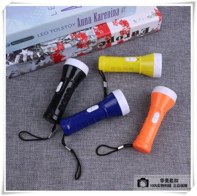 Led flashlight foreign trade plastic flashlight picnic mini