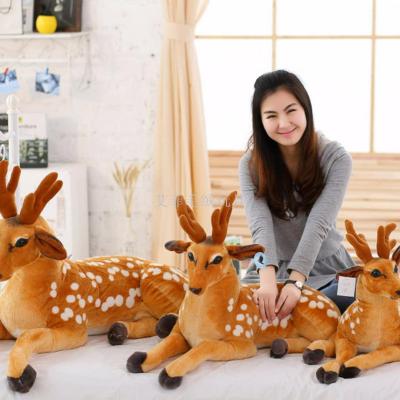 Simulation of 3 d sika deer doll pillow plush toys