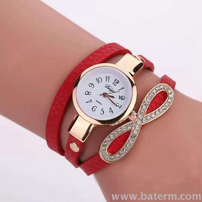 Quick sale of hot style fashion with diamond bow tie round the ladies' bracelet watch