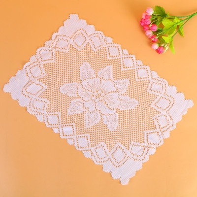 Lace Coffee Table Cloth Disposable Anti-Scald Waterproof Oil-Proof Table Cloth European Style Hollow Tea Table Cloth Rectangular