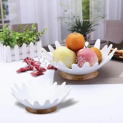 For the European ceramic bowl of fruit tree type creative fruit basket Hotel Restaurant