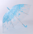Fashionable transparent sakura outdoor parasol protection against uv light umbrellas small and fresh