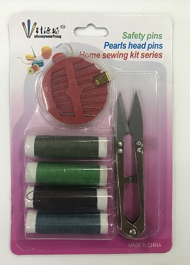 Four thread scissors 846 hand - stitched needle and thread set with suction card