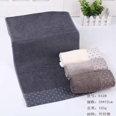 Bamboo fiber towel gauze dot towel soft water lover towel