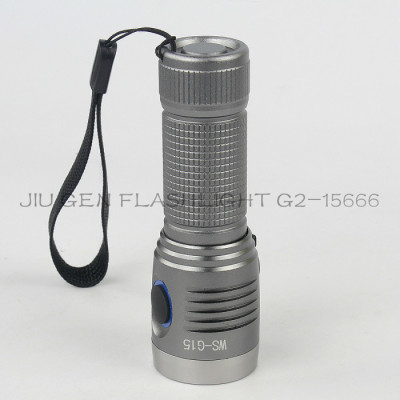 Long root flashlight G15 XPE light bulb aluminum flashlight